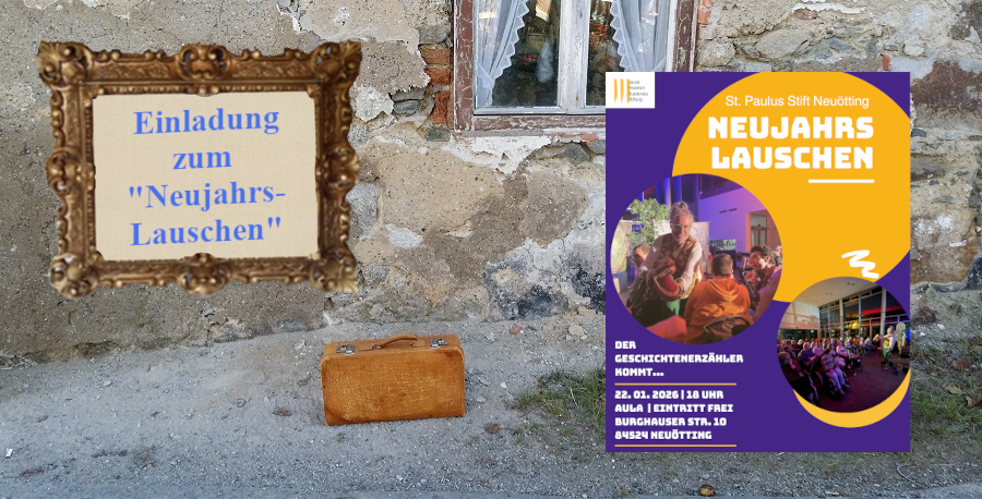 künstlerisch Kunst kurtsgeschichten Geschichten Auftritt Fenster Hauswand alter Koffer vor alter Steinwand